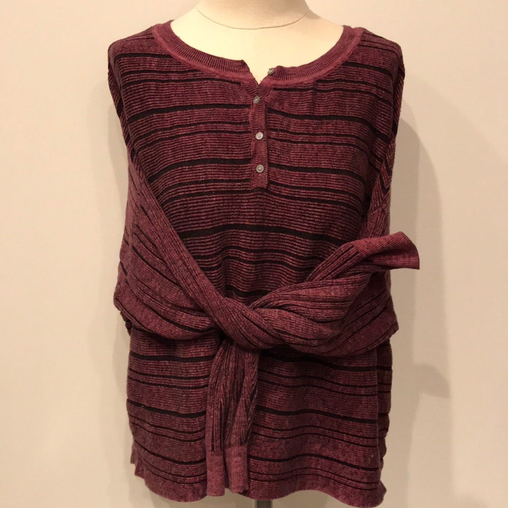 American Eagle Stretchy Thermal half button up